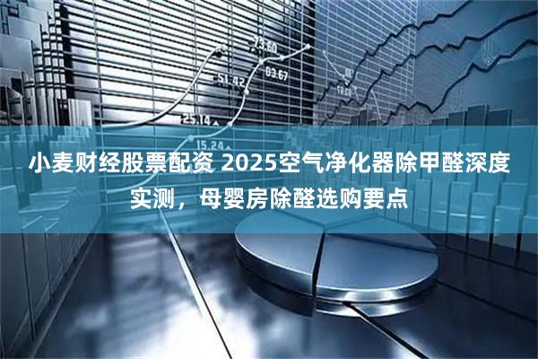 小麦财经股票配资 2025空气净化器除甲醛深度实测，母婴房除醛选购要点