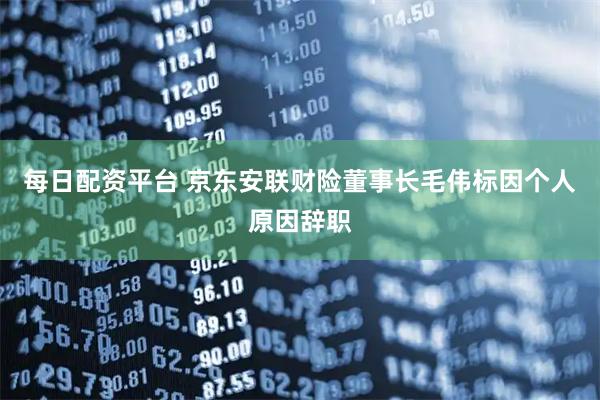 每日配资平台 京东安联财险董事长毛伟标因个人原因辞职